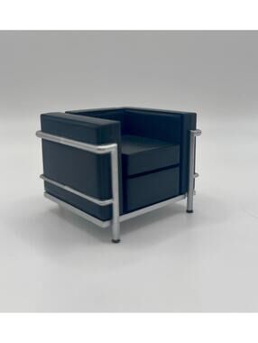 1:24 Scale Miniature Armchair, Tiny Dollhouse Furniture, Capsule Toy Black